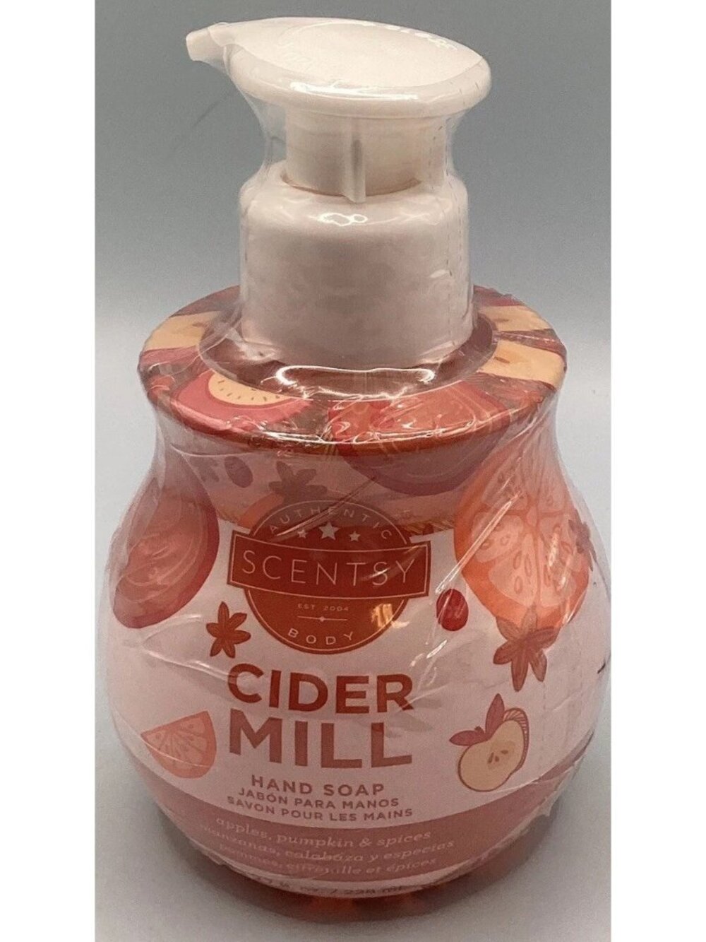 Retired Scentsy Layers 8 oz Pump Hand Soap Cider Hill Sealed NEW